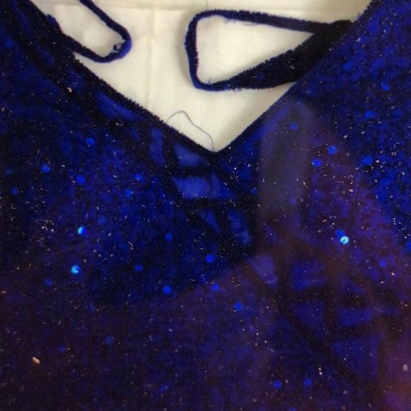 Scala 💯 Silk Beaded Size L Blue and Black beads - Picture 6 of 13